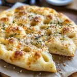 Garlic Parmesan Focaccia Bread : Savory & Easy