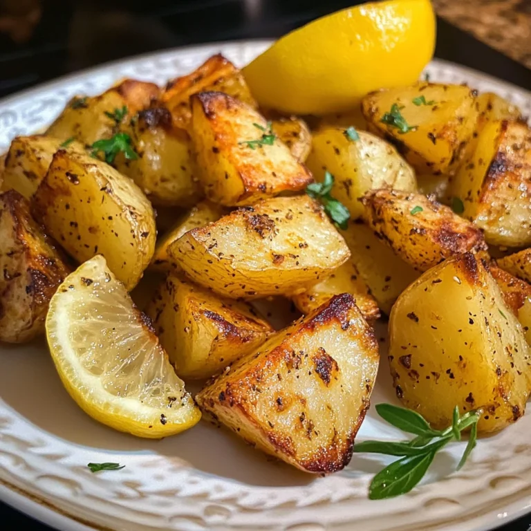 Greek Lemon Garlic Roasted Potatoes