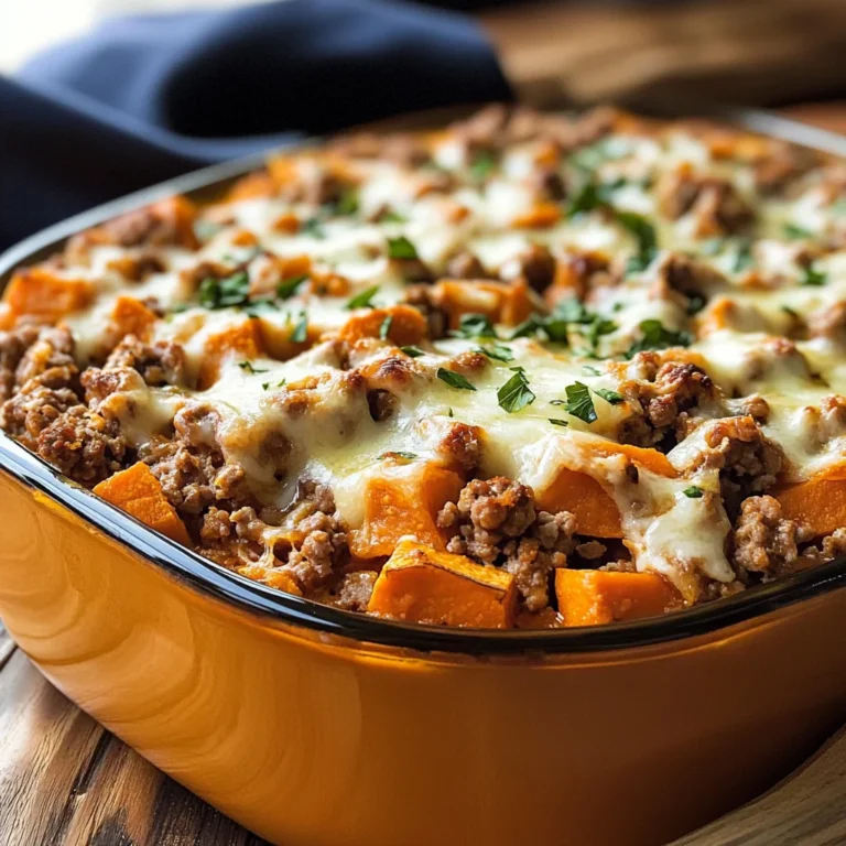 Ground Turkey Sweet Potato Bake Recipe