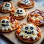 Halloween Mini Pizzas