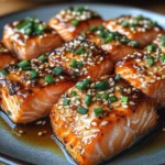 Honey Garlic Salmon Bites