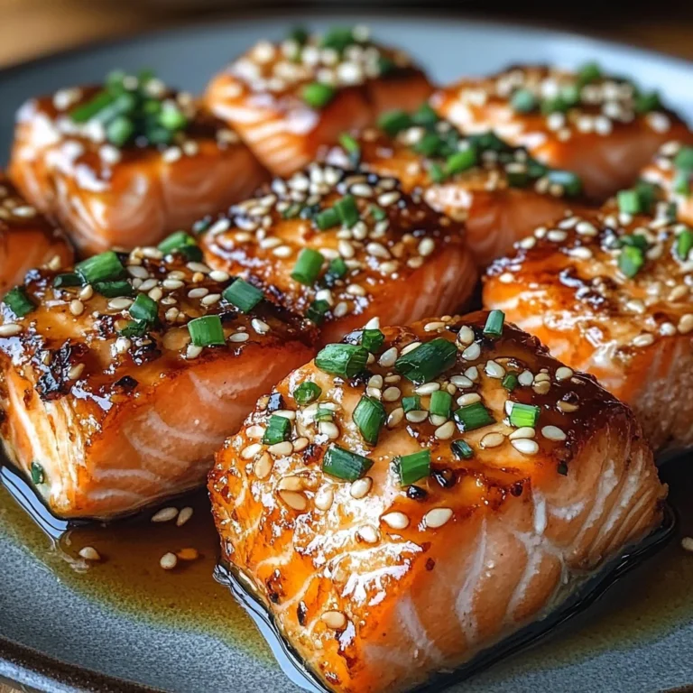 Honey Garlic Salmon Bites