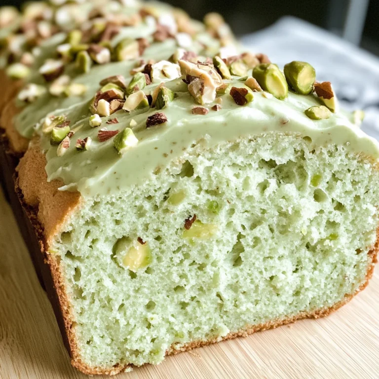 Pistachio Pudding Bread