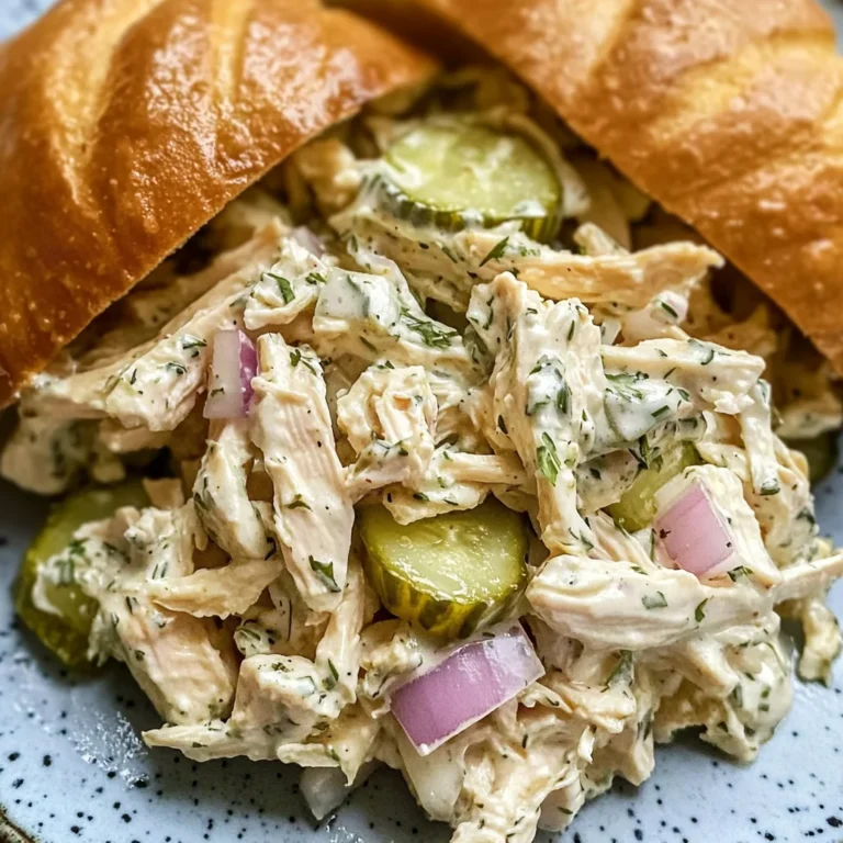 Savory Dill Pickle Chicken Salad