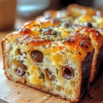 Savory Quick Bread With Cheese And Olives 🧀🍞