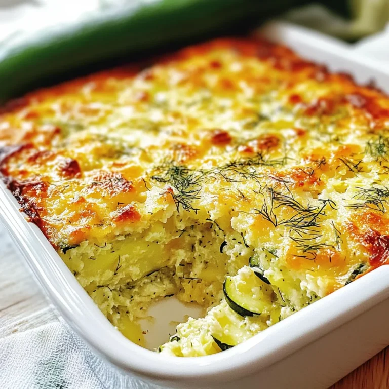 Simple Zucchini Dill Casserole - theamazingfood
