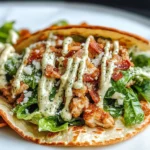 Smash Chicken Caesar Tacos