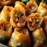 Spicy Beef Dumpling Rolls