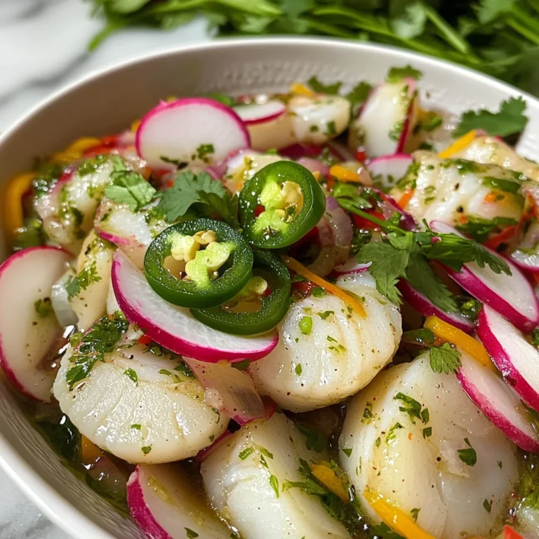 Spicy Scallop Ceviche