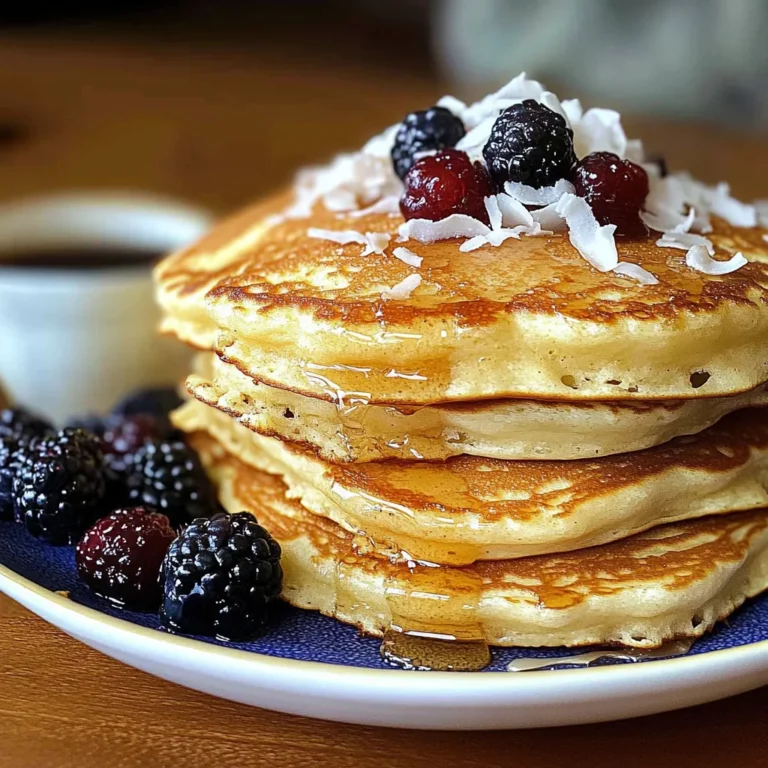 coconut cream pancakes