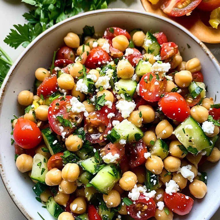 10-Minute Mediterranean Chickpea Salad