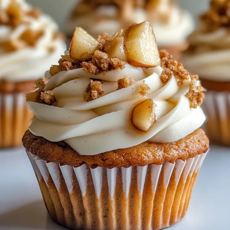 Apple Crisp Cupcakes