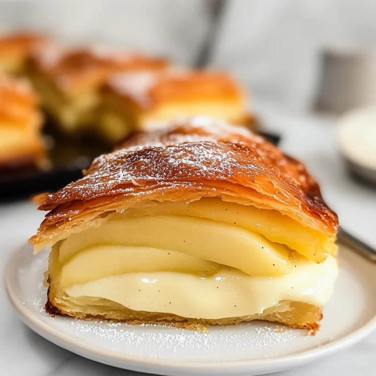 Apple Mille Feuille with Vanilla Custard (gluten-free)