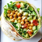 Avocado Chickpea Salad Wrap