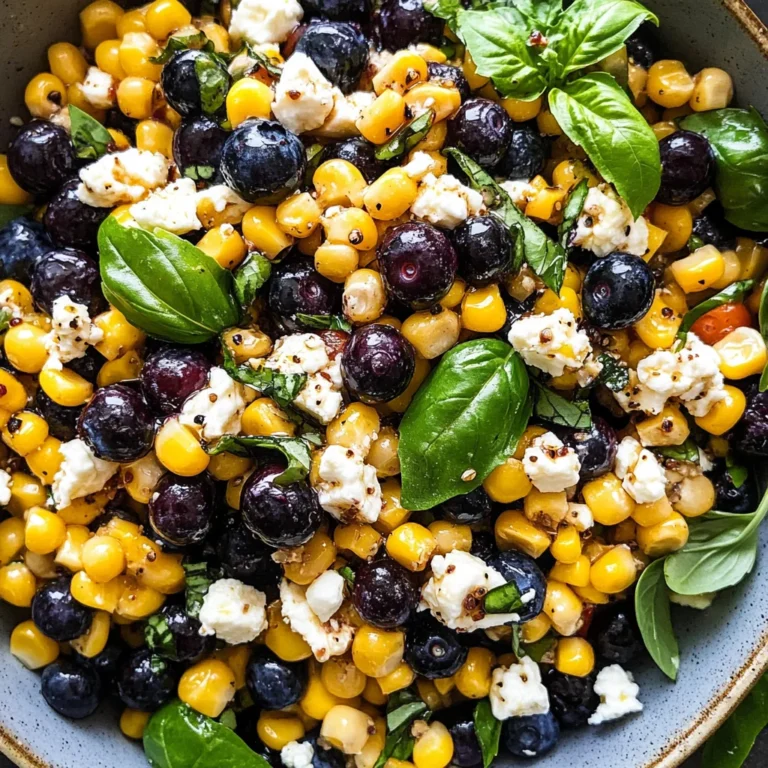 Blueberry Corn Feta Salad
