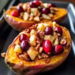 Cranberry Apple Twice-Baked Sweet Potatoes
