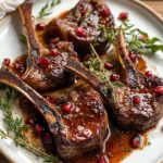 Fancy Pomegranate Lamb Chops