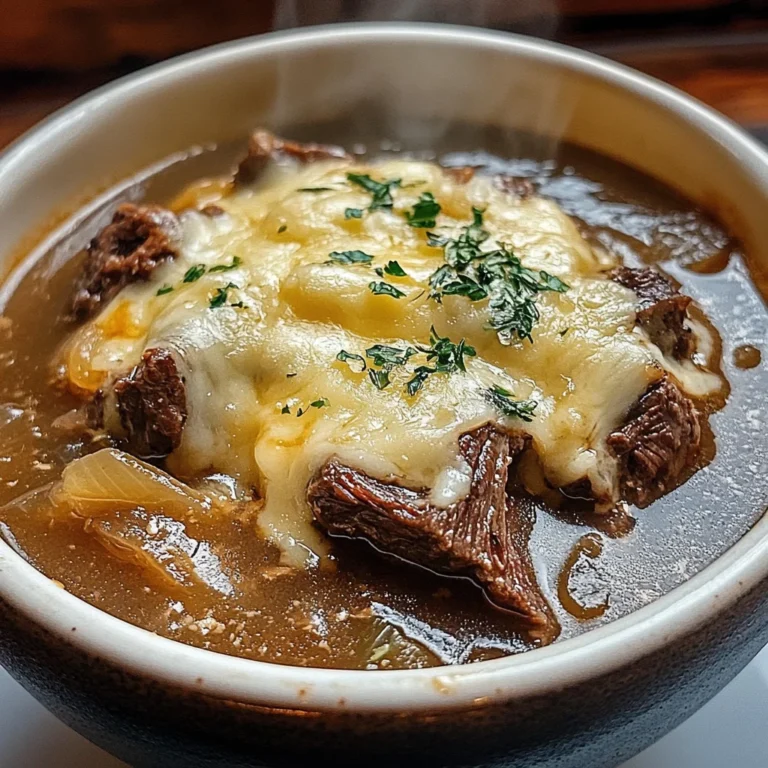 French Onion Beef Short Rib Soup