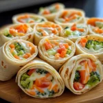 Fresh Vegetable Tortilla Roll Ups