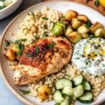 Greek Chicken with Tzatziki and Couscous