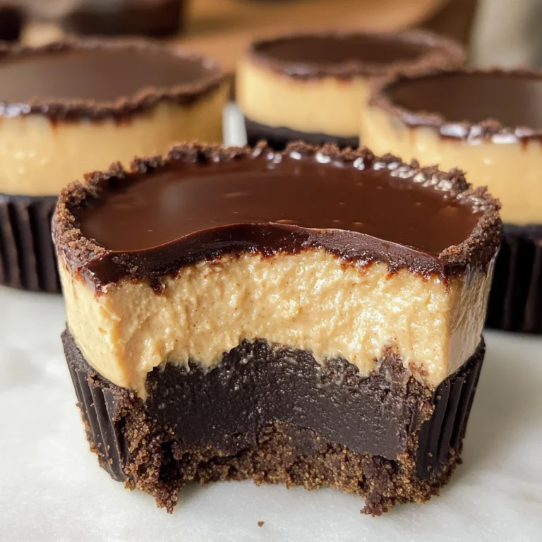 Mini Peanut Butter Cup Cheesecakes