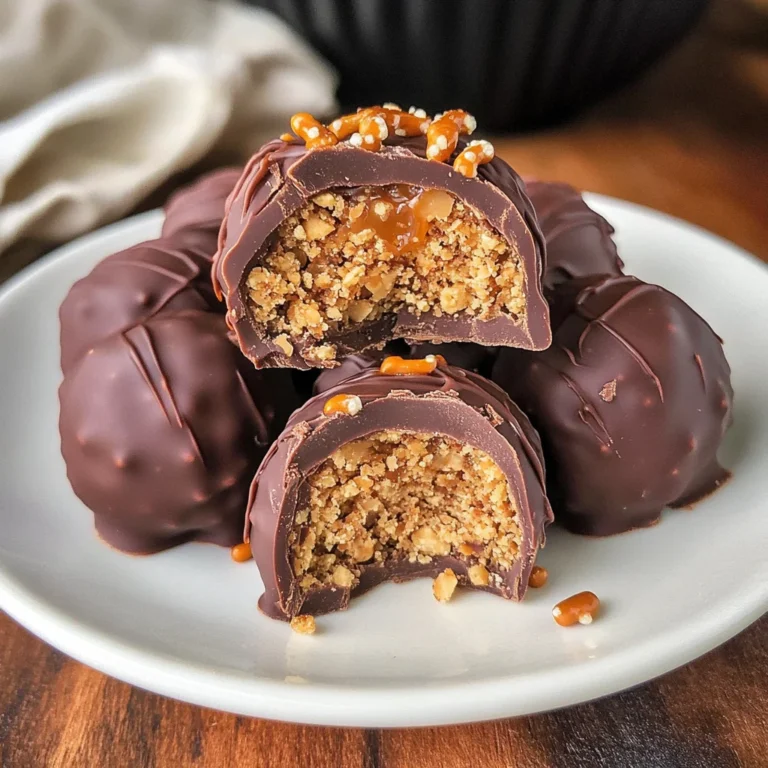No Bake Caramel Crunch Butterfinger Truffles Recipe