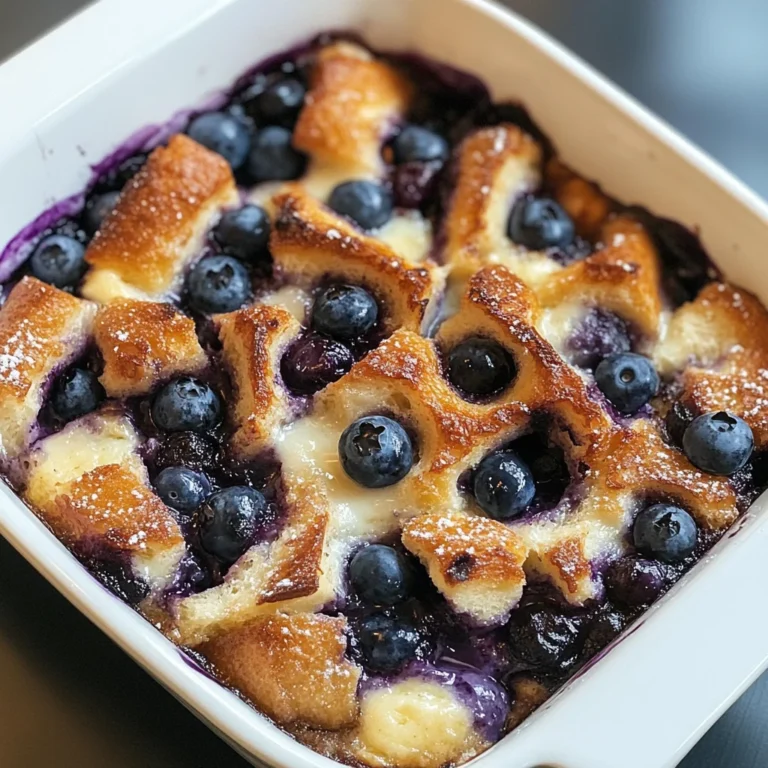 Overnight Blueberry French Toast Casserole