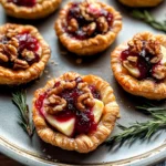 Savory Cranberry and Brie Tartlets