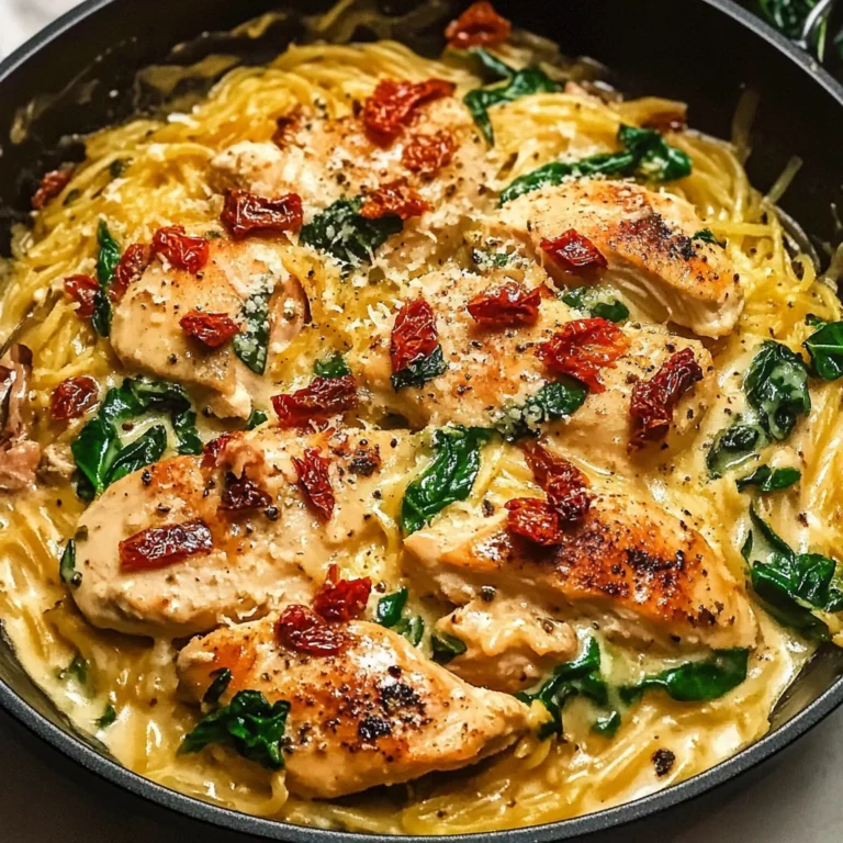 Tuscan Chicken and Spaghetti Squash Recipe