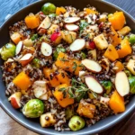 Wild Rice Harvest Bowls with Fig Balsamic Vinaigrette