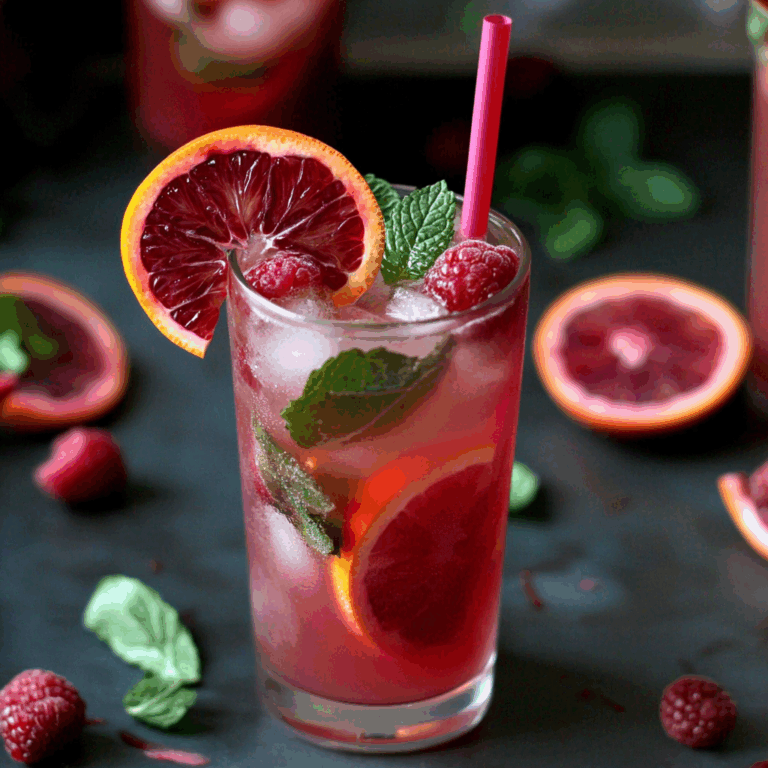 Blood Orange And Raspberry Mojito Recipe
