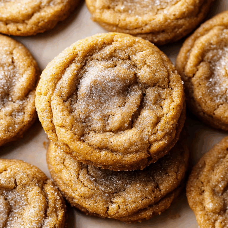 Chewy Pumpkin Snickerdoodle Cookies