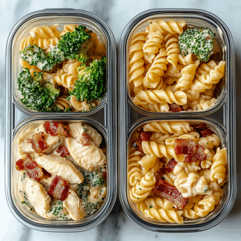 Chicken Bacon Ranch Pasta Meal Prep