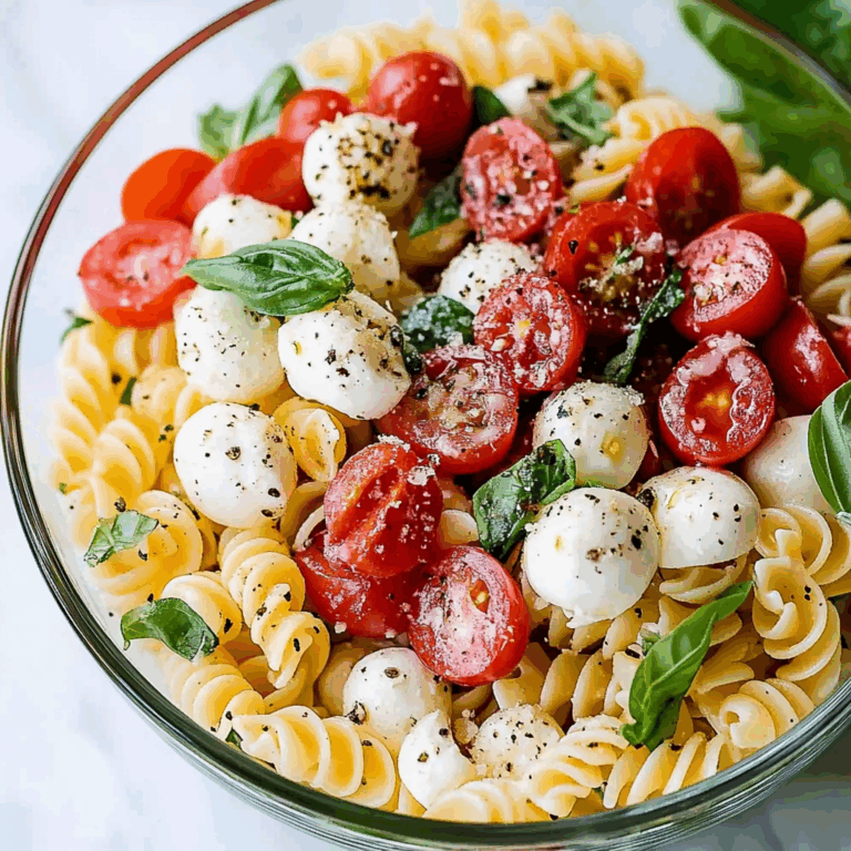 Creamy Caprese Pasta Salad