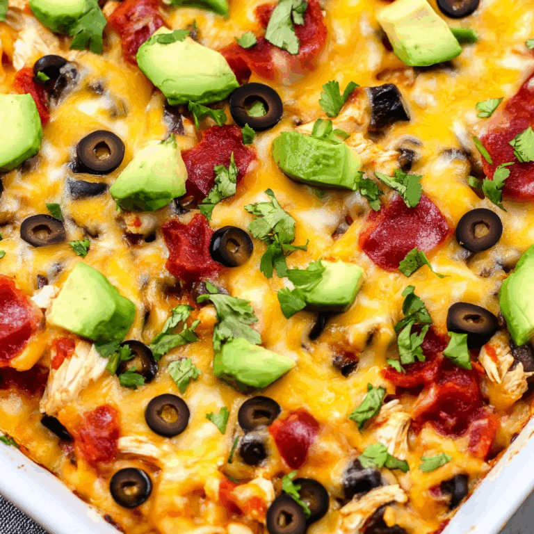 Easy Chicken Burrito Casserole