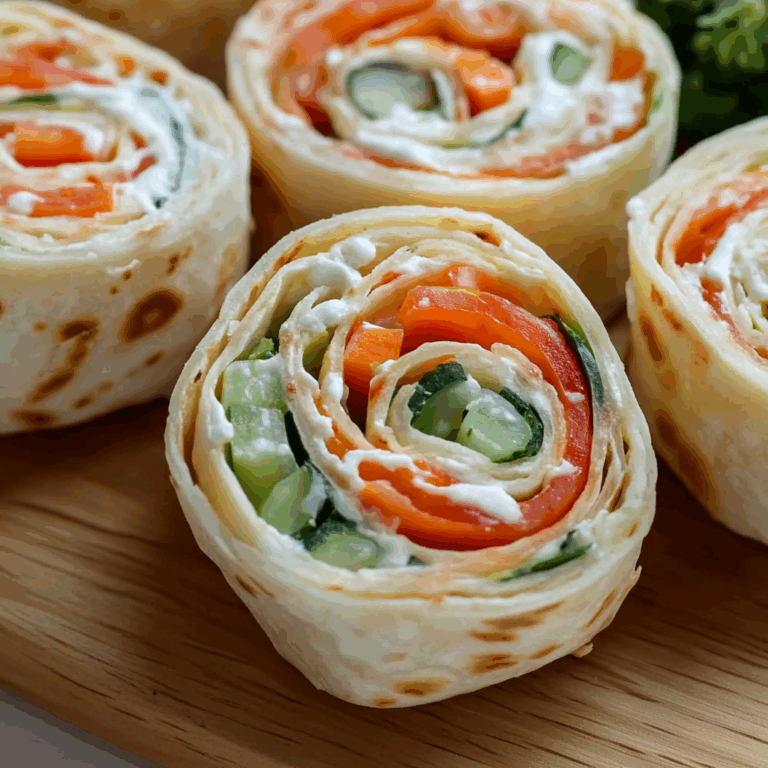 Fresh Vegetable Tortilla Roll Ups