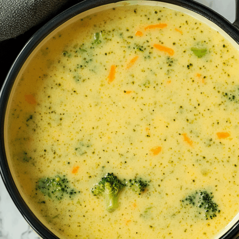 High Protein Broccoli Cheddar Soup