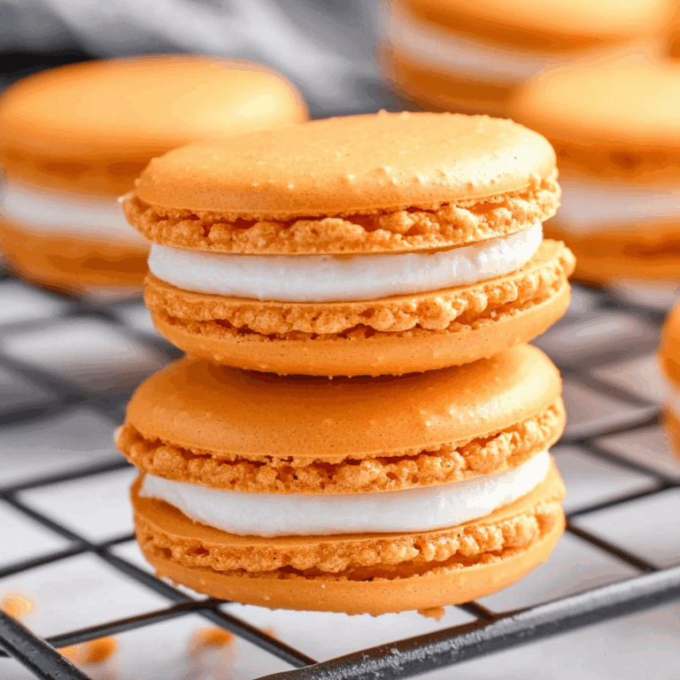 Pumpkin Pie Macarons