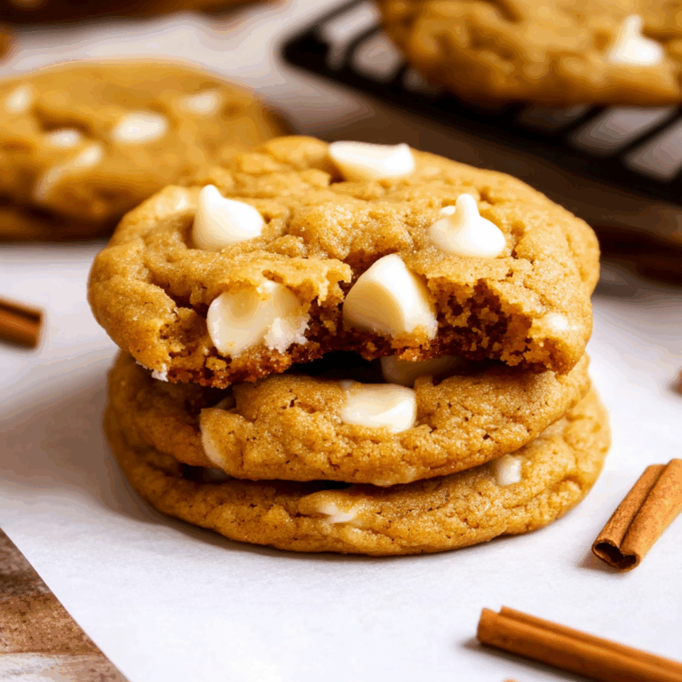 Pumpkin White Chocolate Chip Cookies