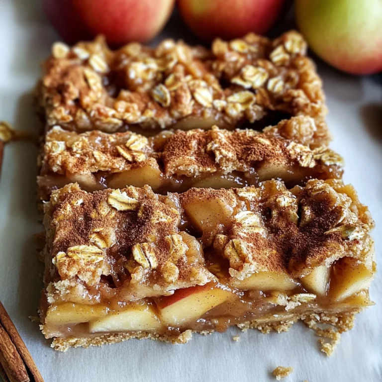 Apple Pie Oatmeal Bars