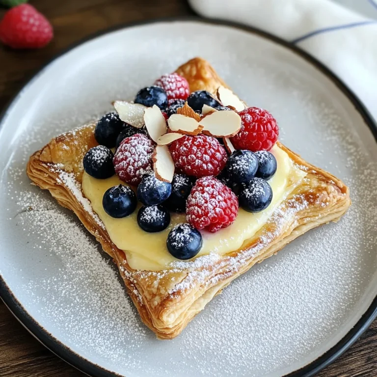 Berry Custard Pastry with Italian Crema Pasticcera