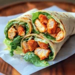 Buffalo Chicken Caesar Salad Wraps
