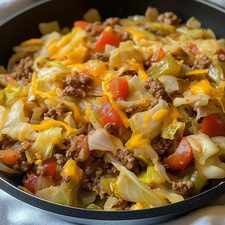 Cabbage Roll Skillet (Easy Keto Ground Beef Dinner Recipe)