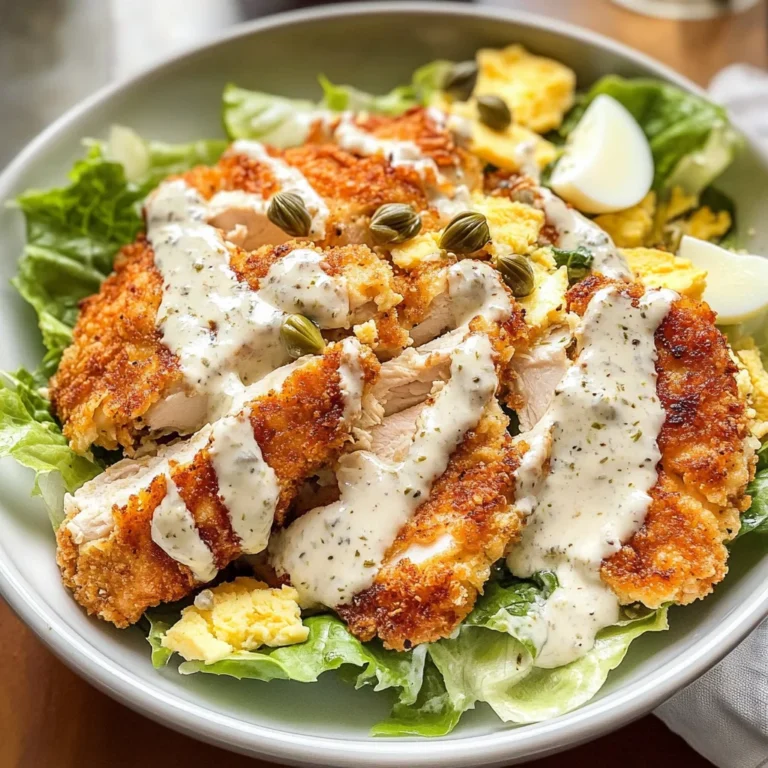Caesar Salad Chicken Cutlets