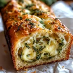 Cheese, Herb & Garlic Quick Bread (No Yeast)