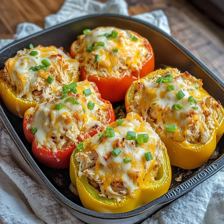 Creamy Chicken Stuffed Peppers