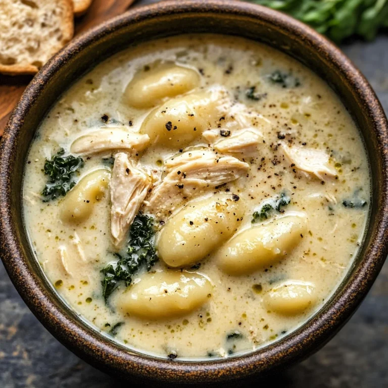 Creamy Garlic Chicken Gnocchi Soup
