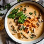 Creamy Hungarian Mushroom Soup