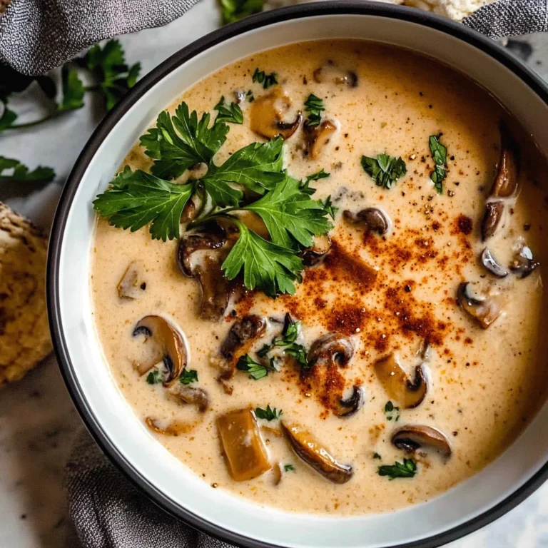 Creamy Hungarian Mushroom Soup