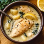 Creamy Winter Lemon Chicken Gnocchi Soup